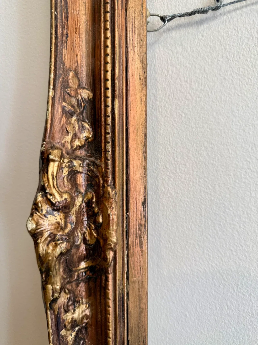 Antique Ornate Large Wooden Frame 18”x24” - photo 4