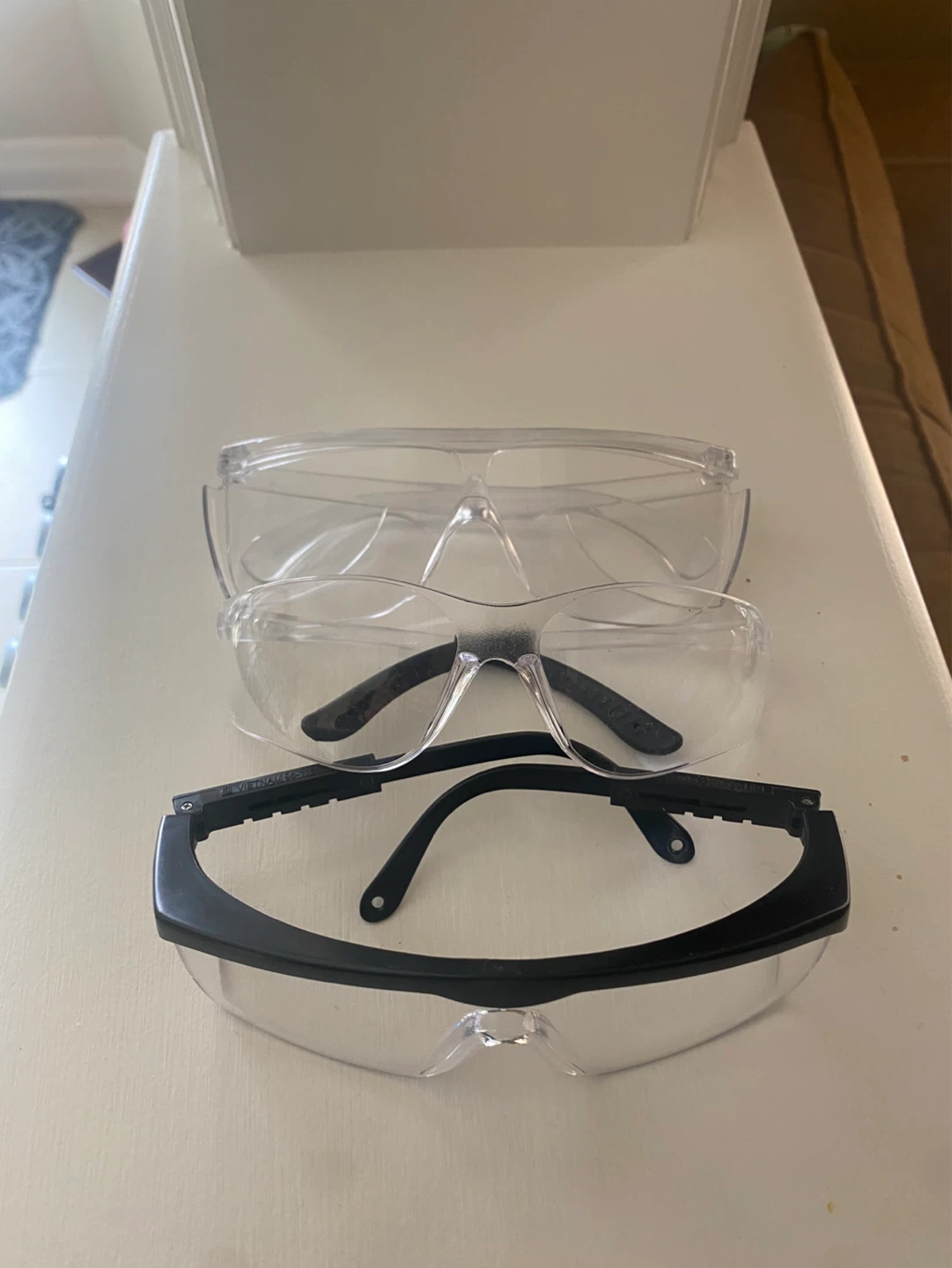 3 Pairs Safety Goggles Protective Eyewear - photo 2