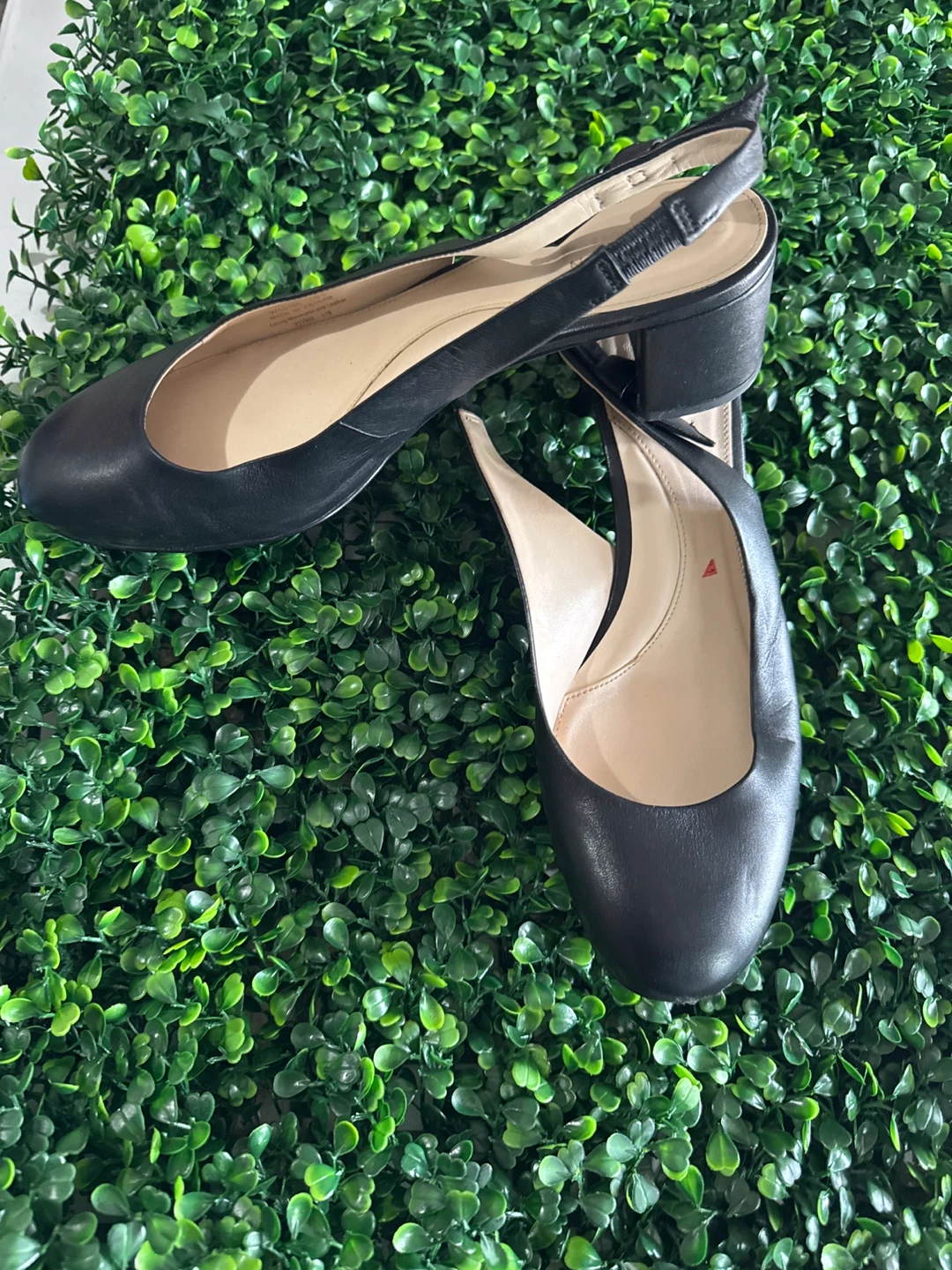 Cole Haan Black Leather Slingback Heels - photo 3