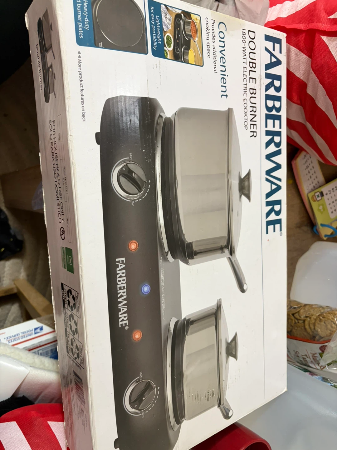Farberware Double Burner 1800-Watt Electric Cooktop