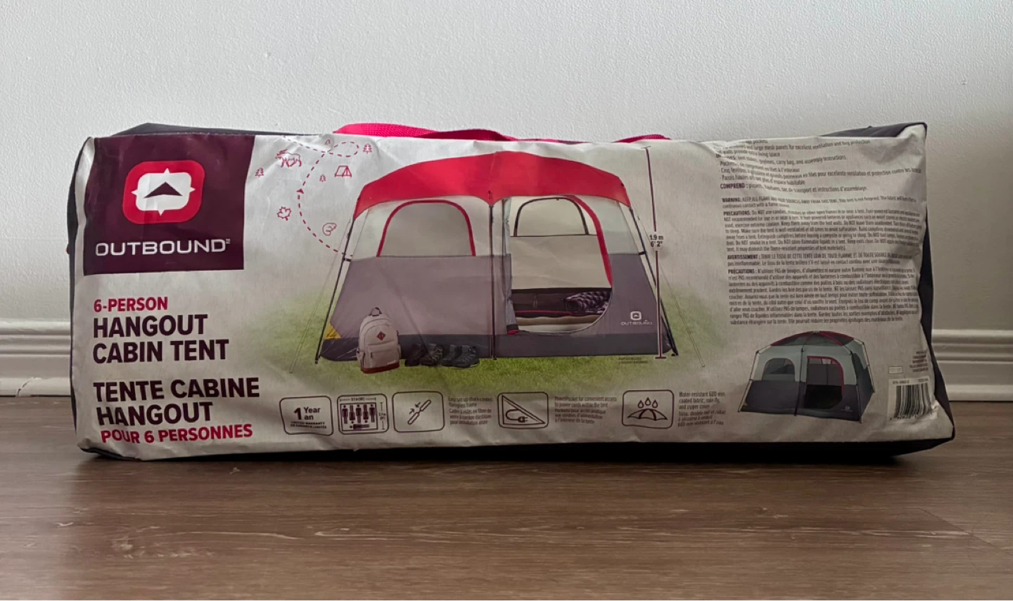 Outbound 6-Person Camping Cabin Tent with Rain Fly & Carry Bag - photo 3