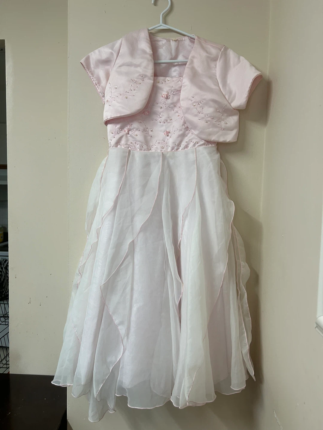 Pink Formal Dress with Bolero Jacket - photo 2