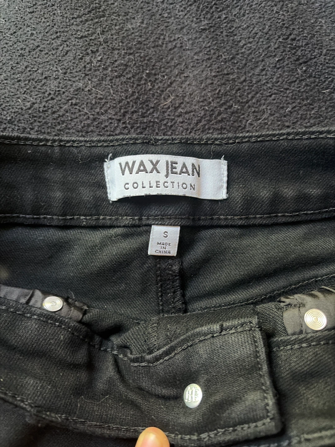 Wax Jean Collection Black Denim Shorts Size S - photo 3