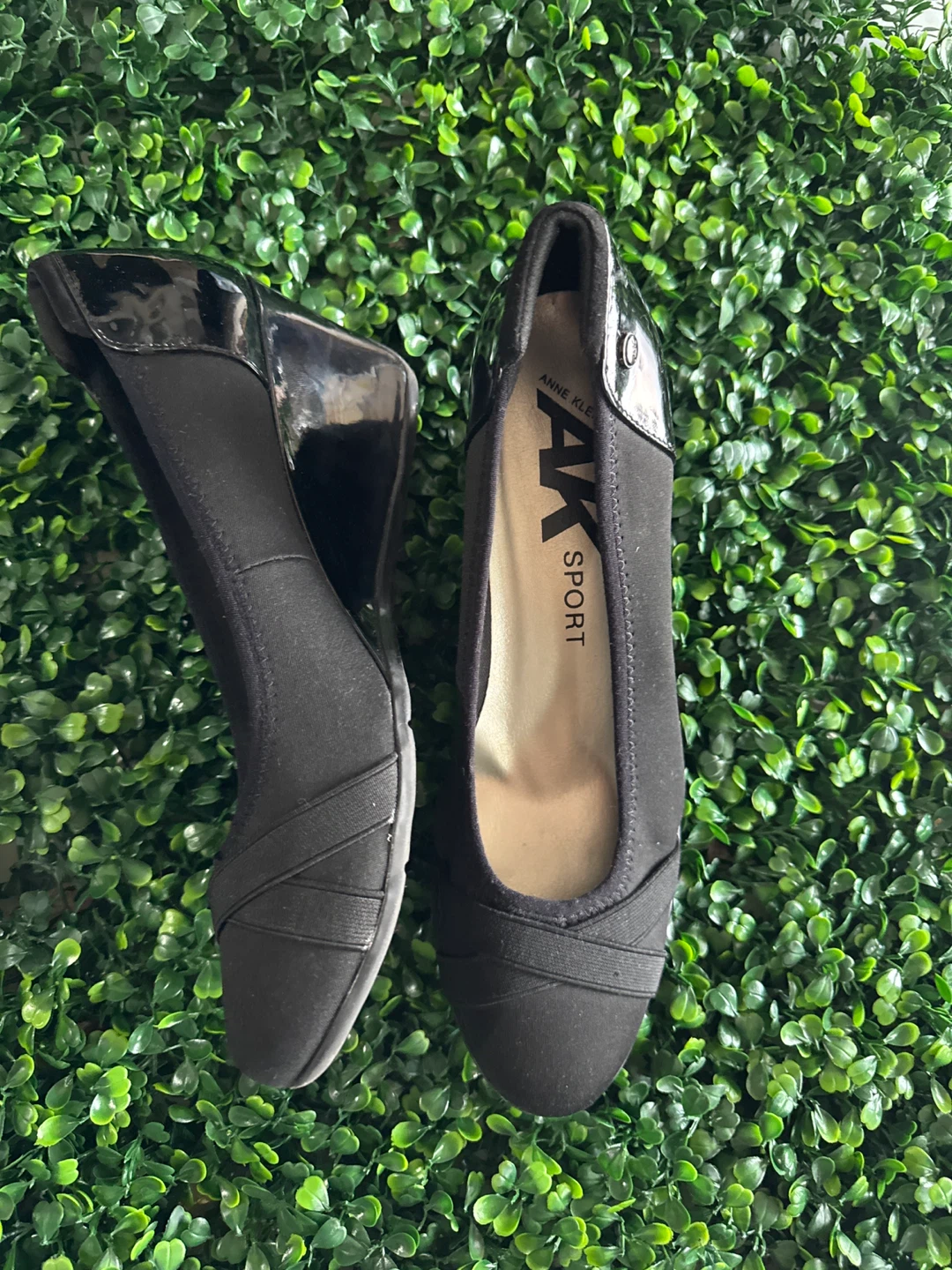 Anne Klein Sport Black Wedge Shoes - photo 3