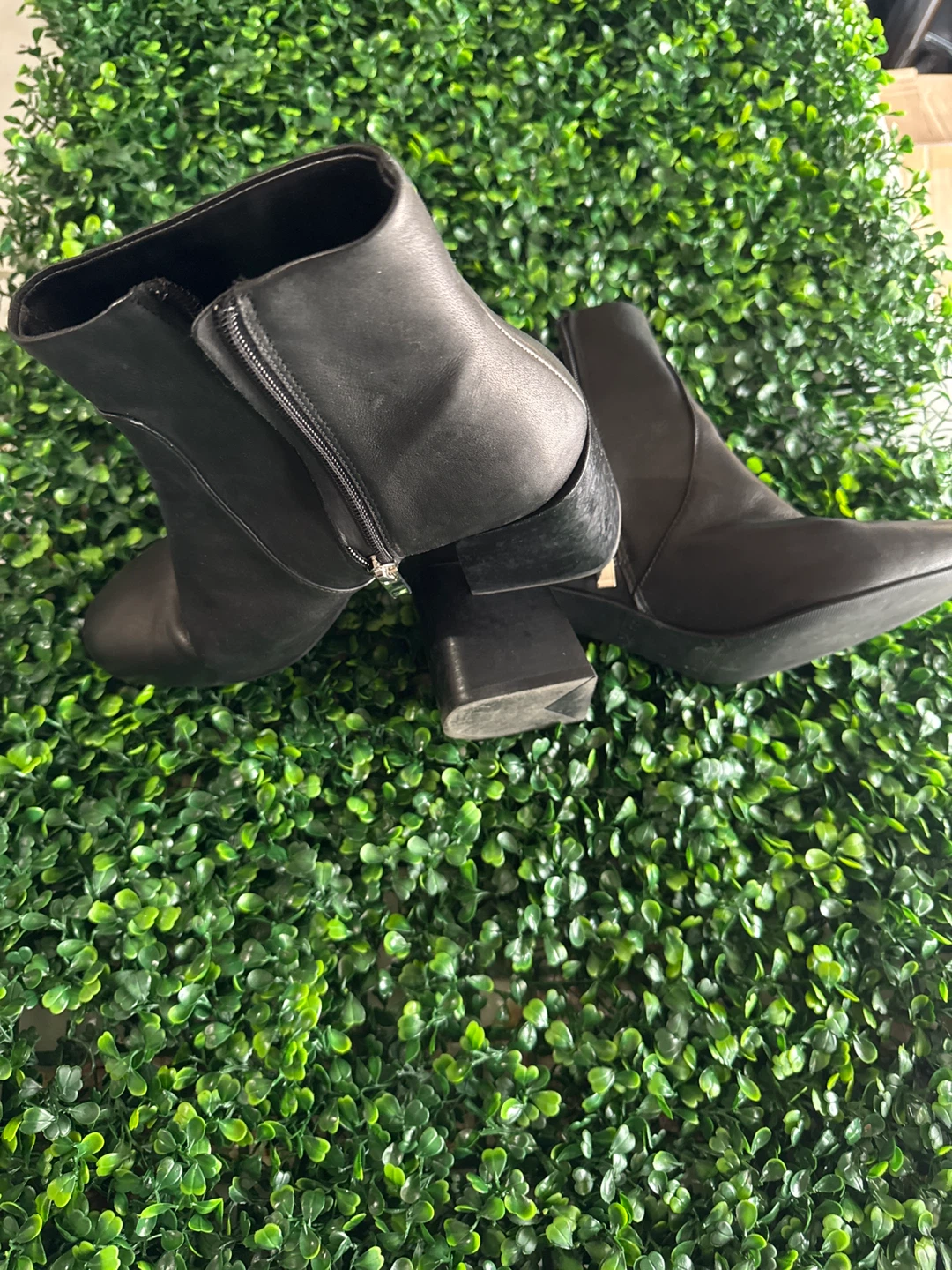 Black Leather Ankle Boots - photo 2