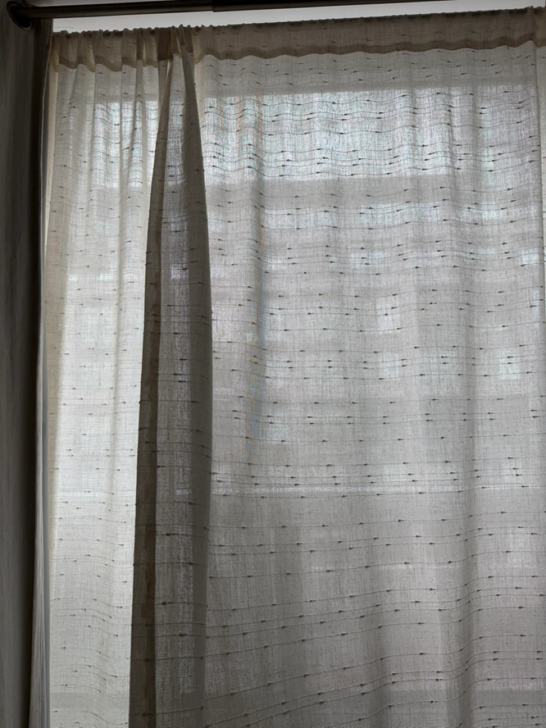 Sheer Curtains - Natural Linen Blend - photo 2