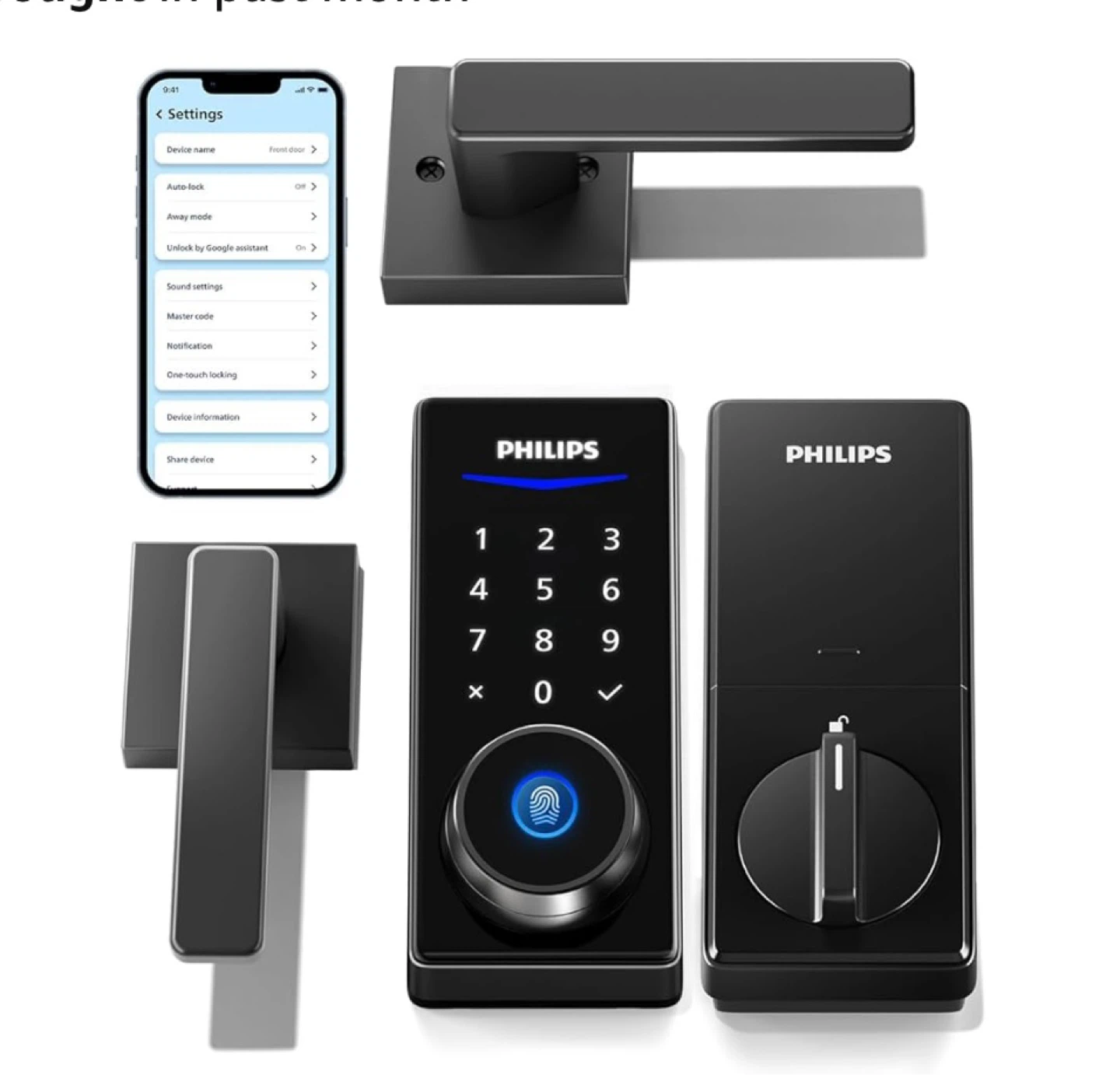 Philips Smart Door Lock with Fingerprint and Keypad