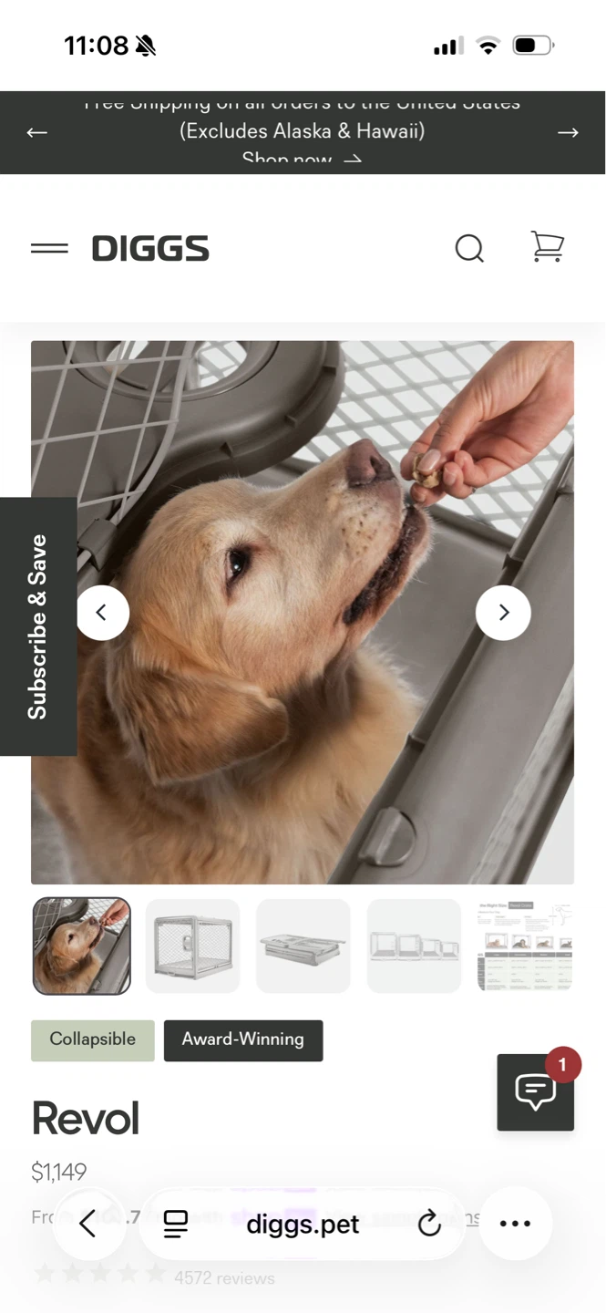 DIGGS Revol Collapsible Pet Crate - photo 5
