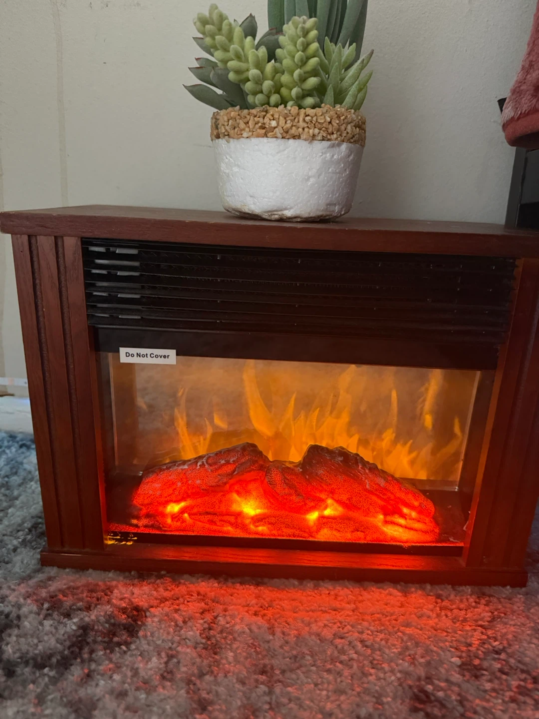 Wooden Electric Fireplace Heater