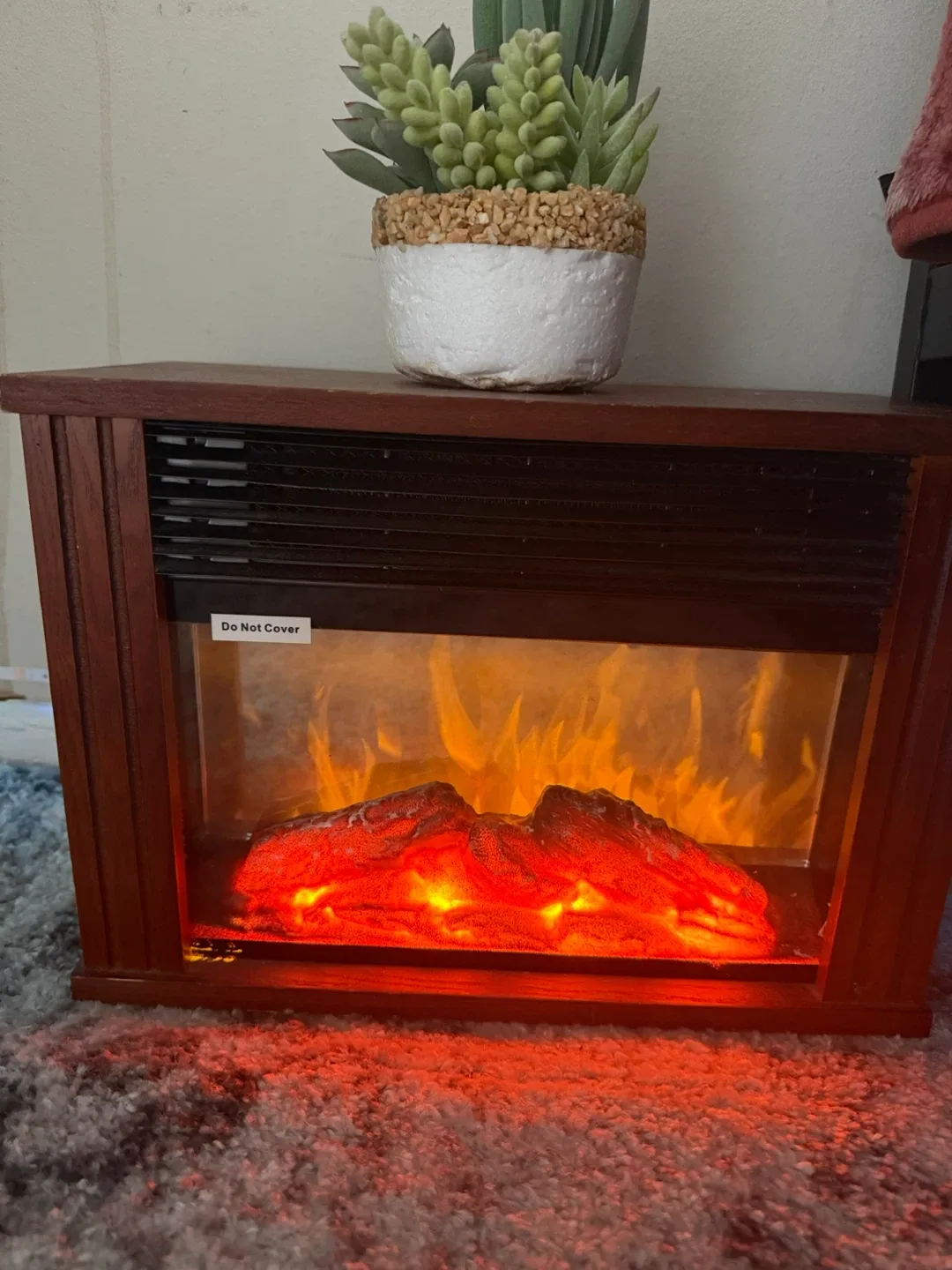 Wooden Electric Fireplace Heater