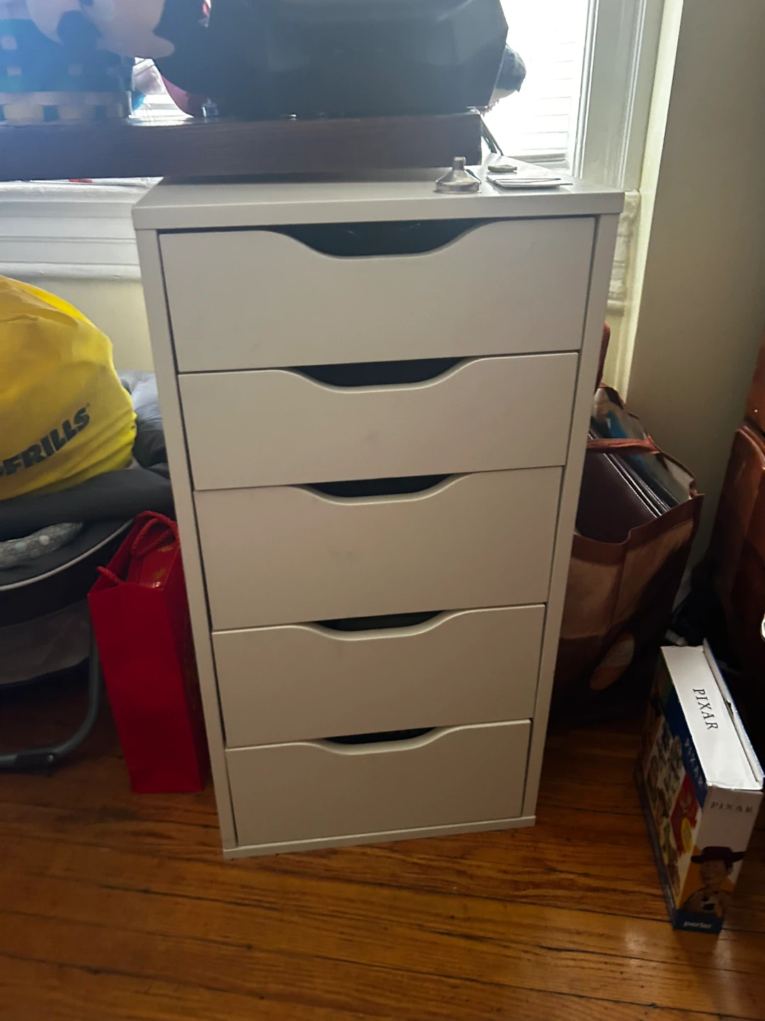 White 5-Drawer Alex Unit