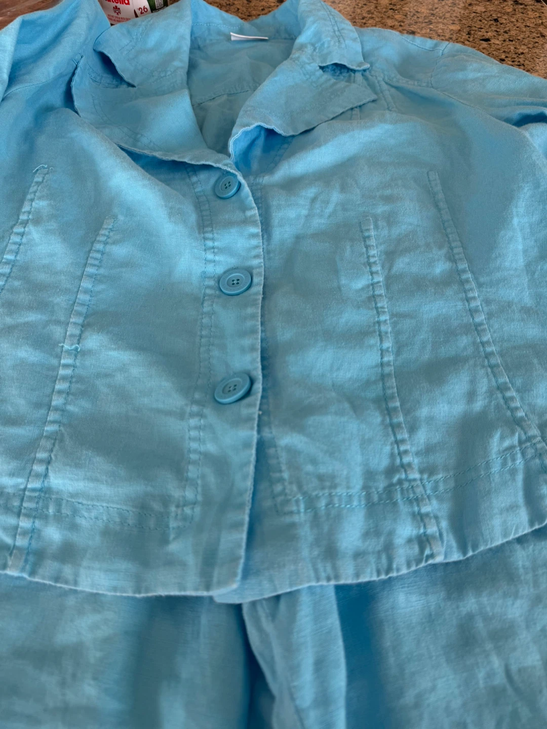 Finn Flare Reach Blue Linen Blend Set - X Large