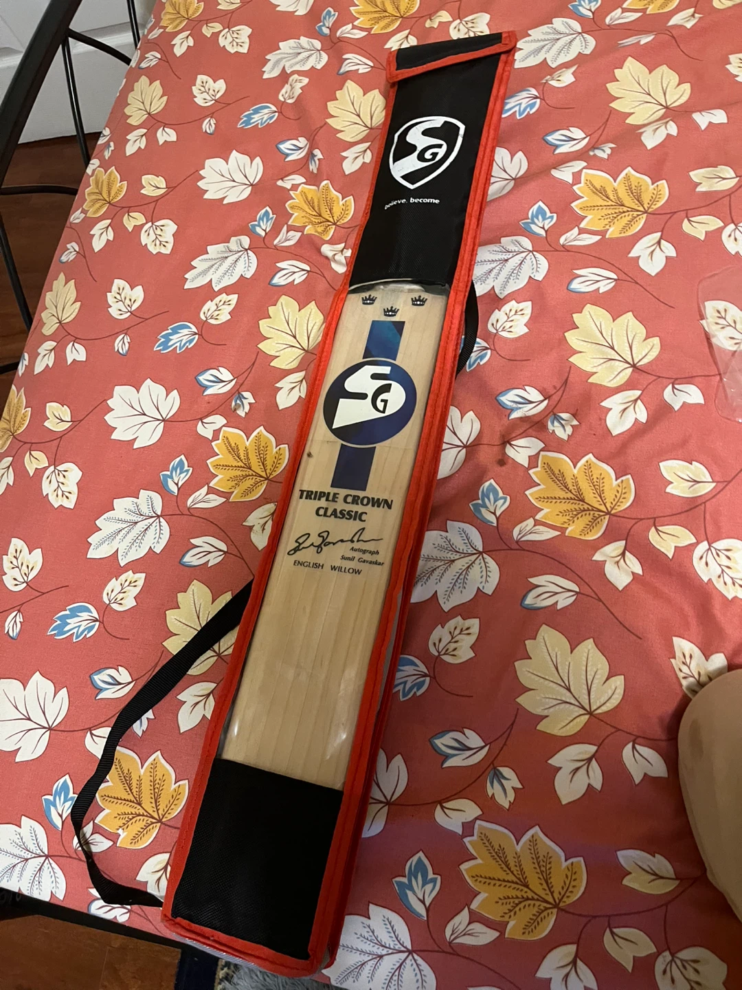 SG Triple Crown Classic English Willow Cricket Bat Autographed