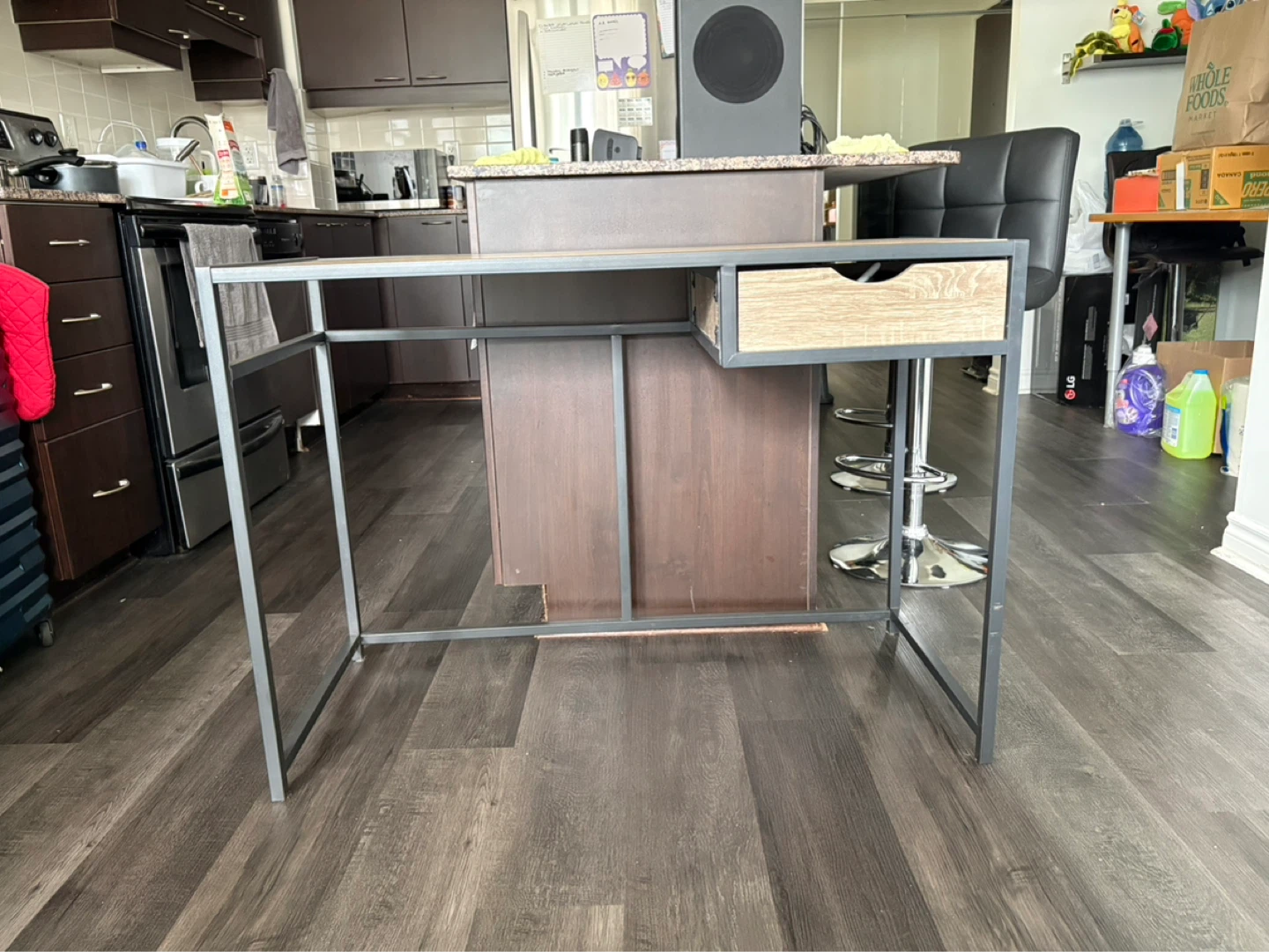 Wood Top Desk with Drawer - photo 2