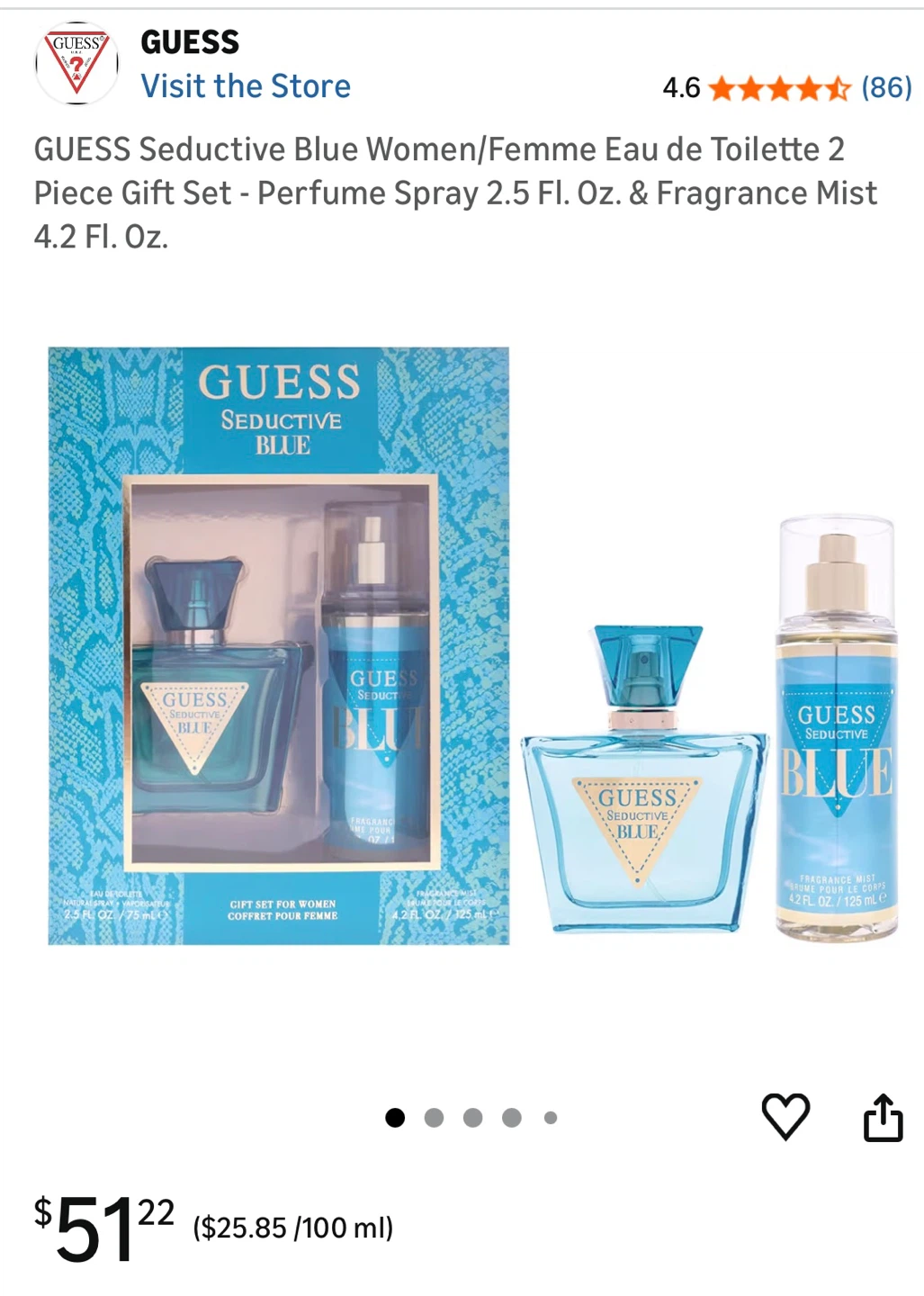 Brand new - Guess Seductive Blue Gift Set for Women - photo 4