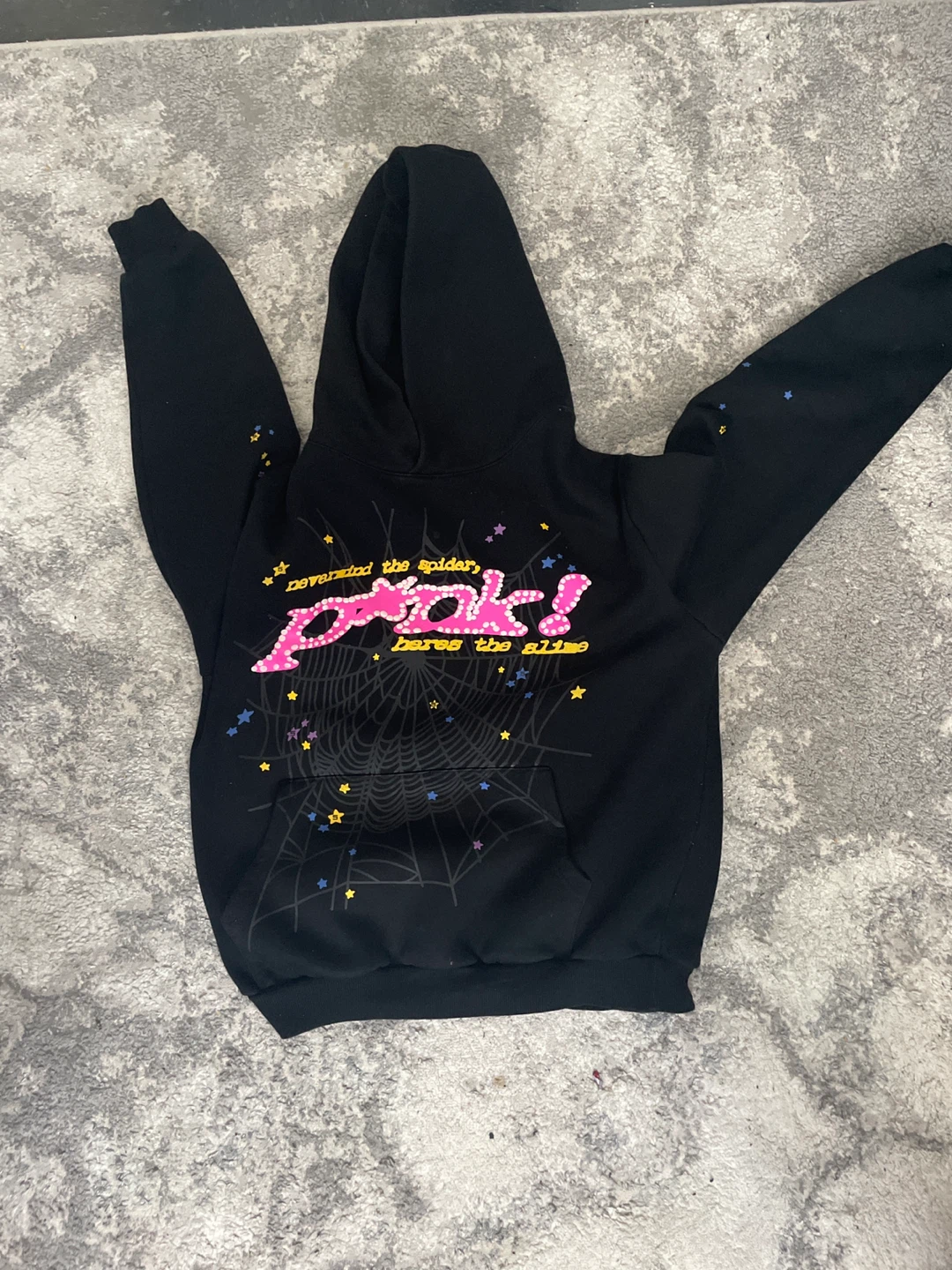 Sp5der P*NK! Hoodie Black AUTHENTIC WITH RECEIPT