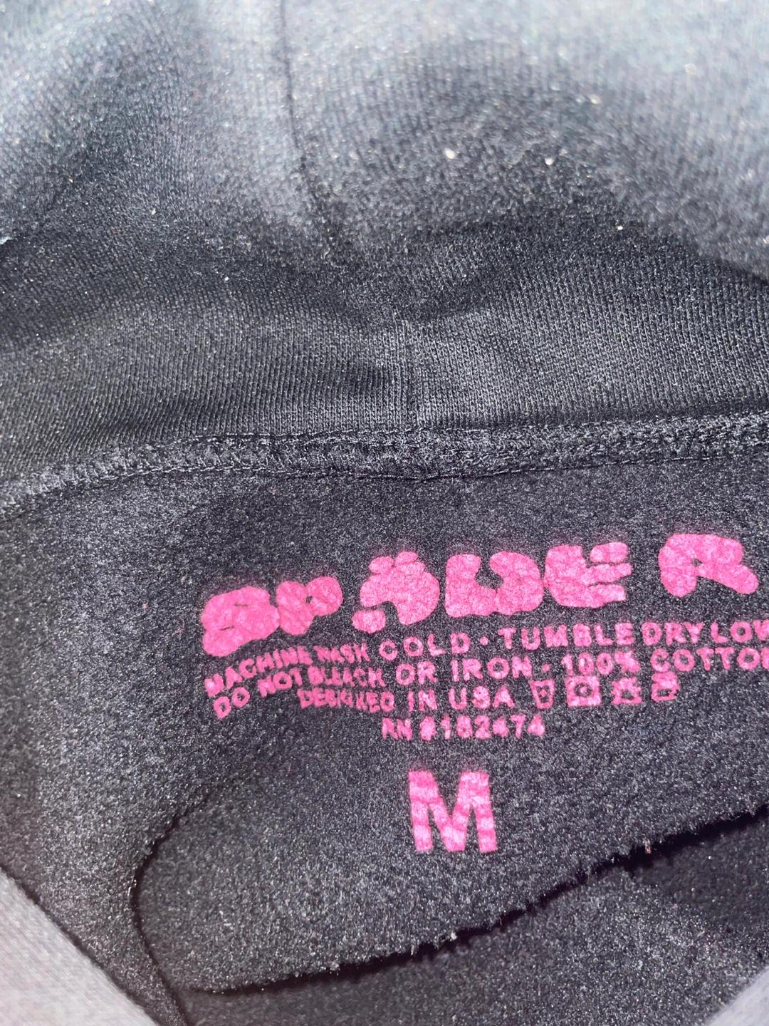 Sp5der P*NK! Hoodie Black AUTHENTIC WITH RECEIPT - photo 3