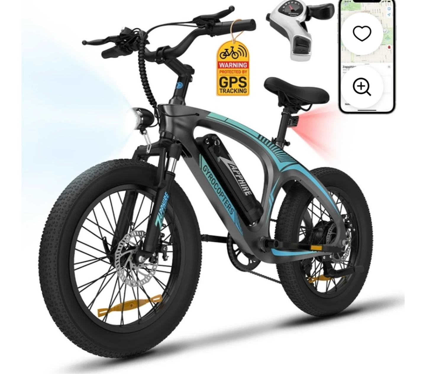 Gyrocopters Sapphire Fat Tire Electric Bike