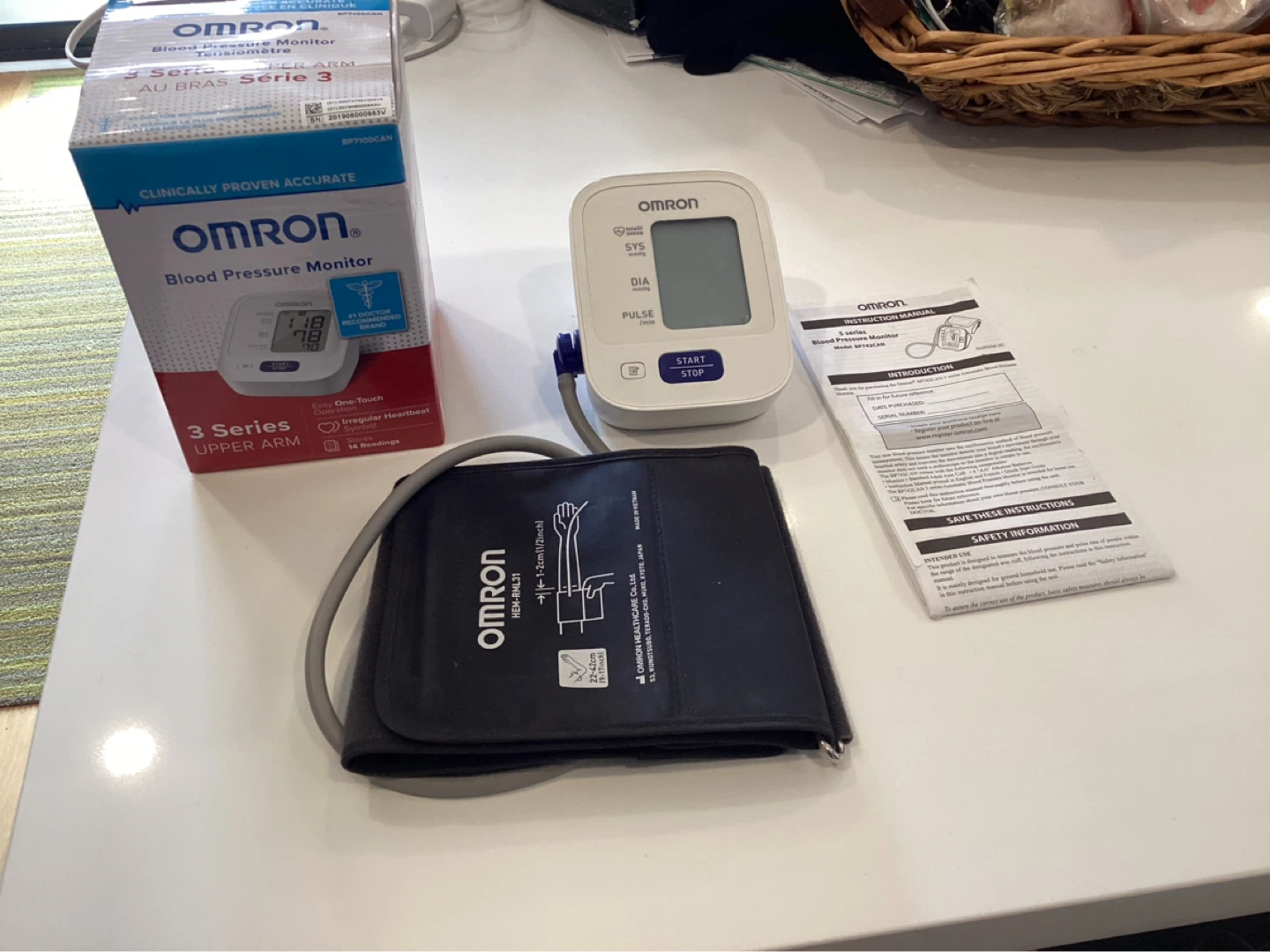 Omron 3 Series Upper Arm Blood Pressure Monitor
