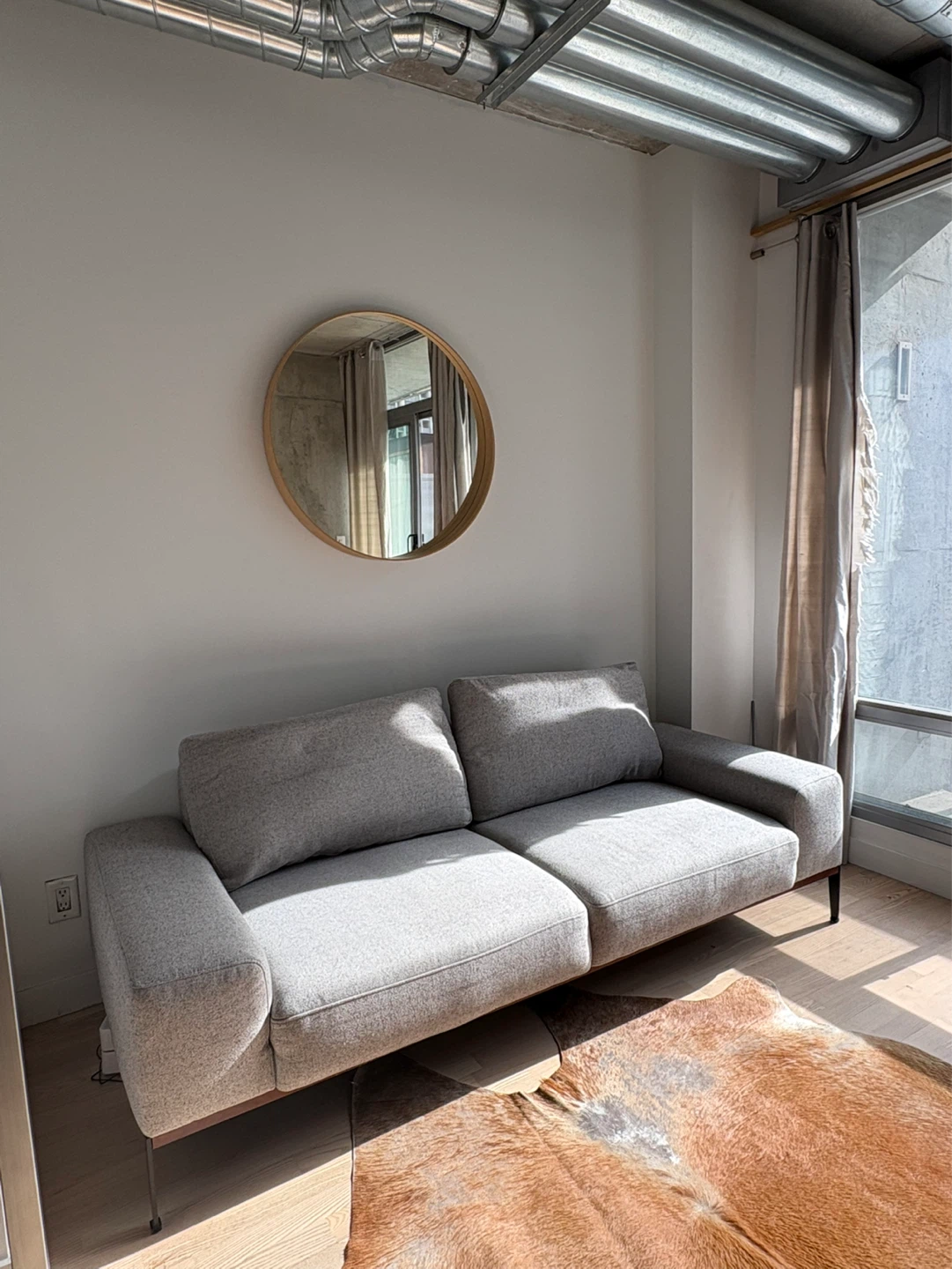 Grey Fabric Sofa - Preston by Structube