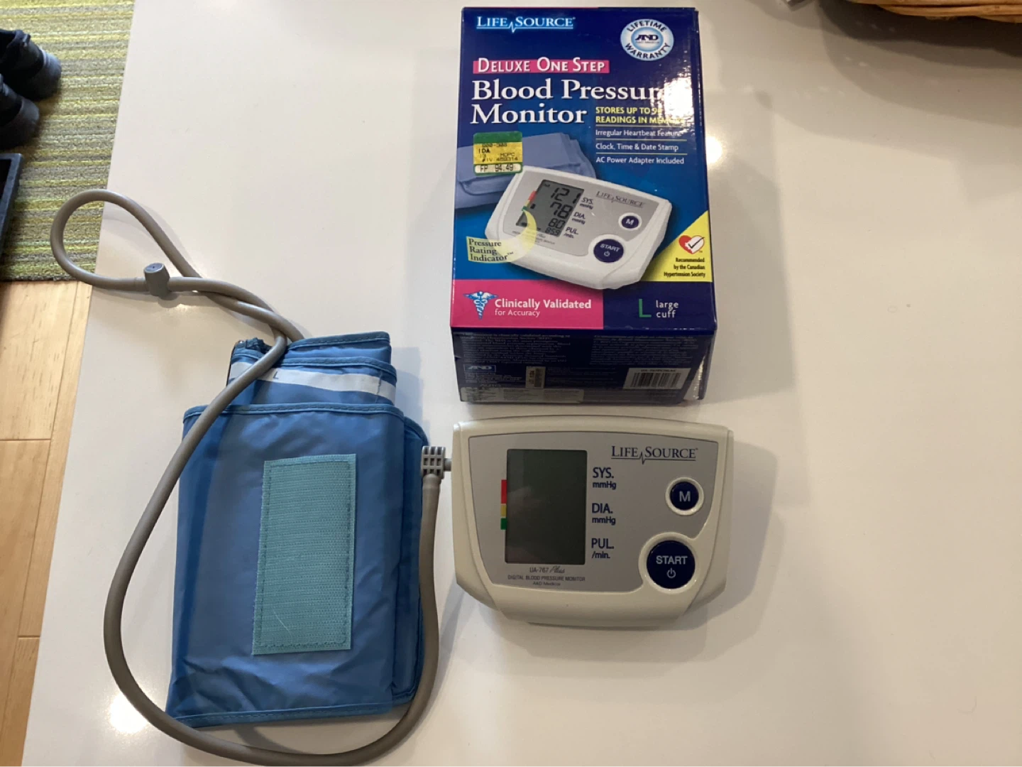 Life Source Deluxe Blood Pressure Monitor with Large Cuff