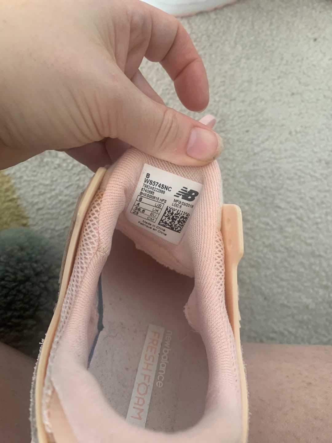 New Balance 574 Pink Sneakers - photo 3
