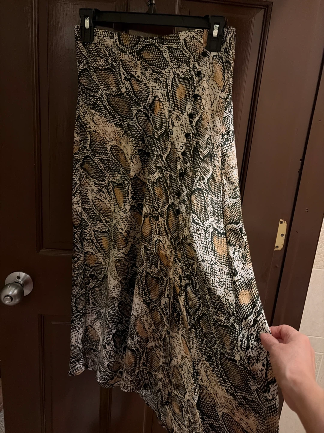 Zara Snake Print Midi Skirt - photo 2