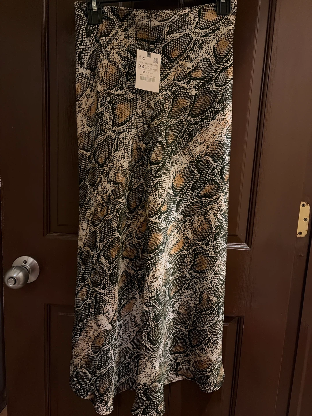 Zara Snake Print Midi Skirt - photo 3