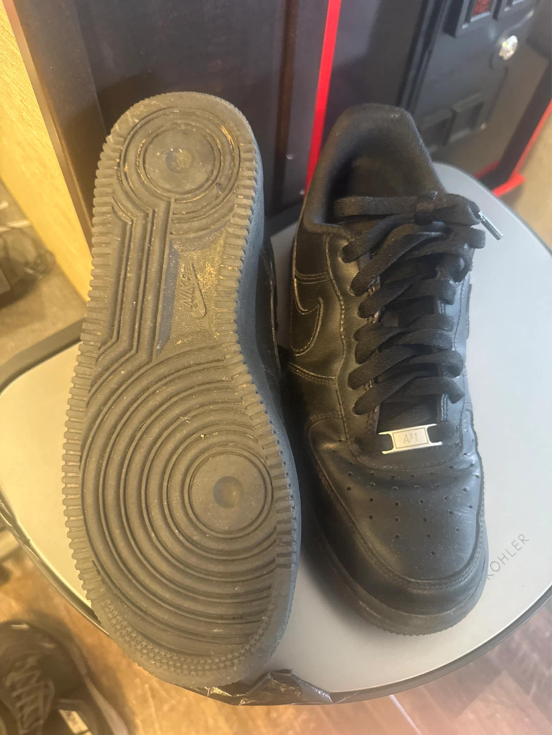 Nike Air Force 1 "AF1" Black Sneakers - photo 3