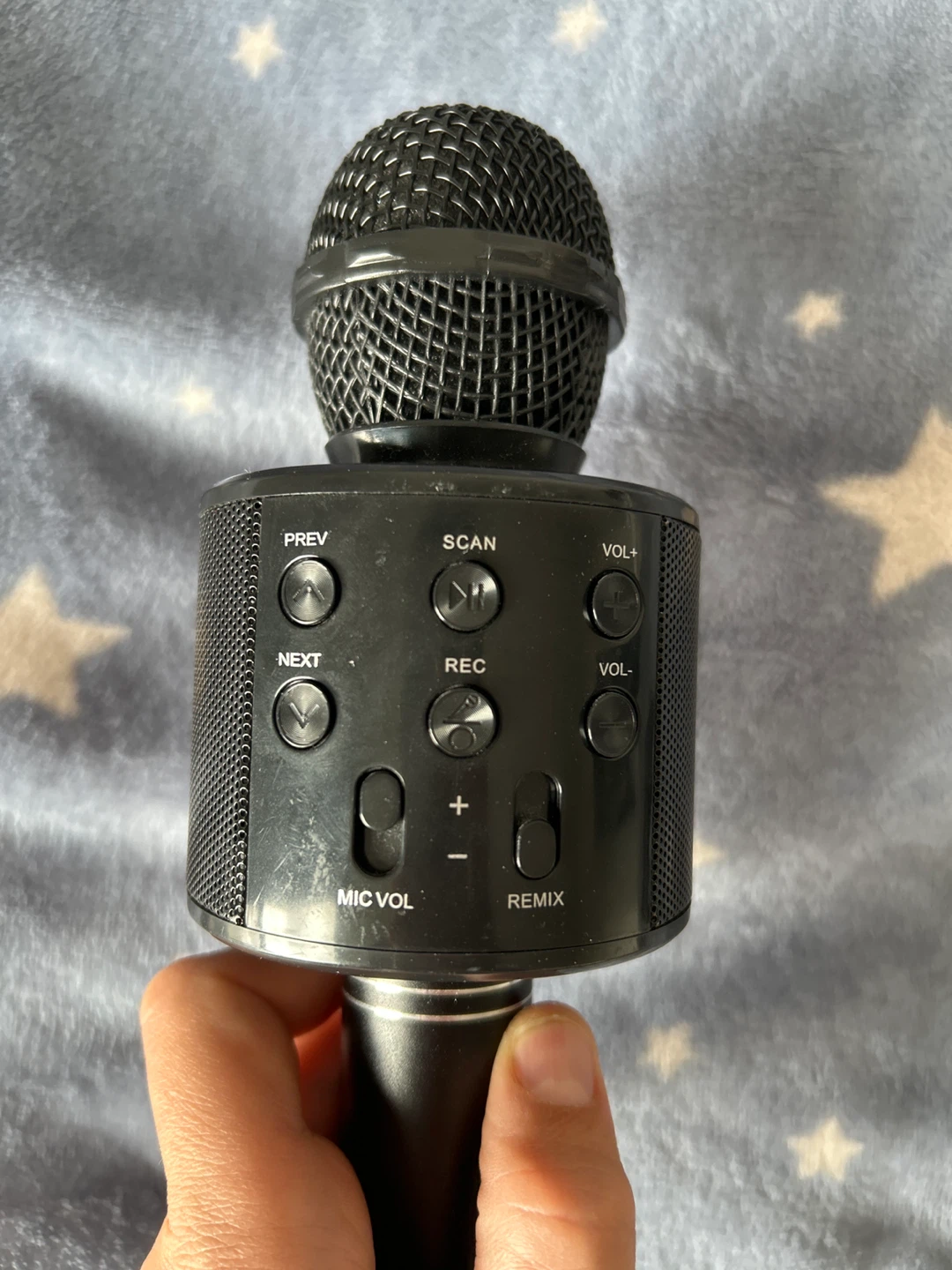 Black Portable Karaoke Microphone Speaker - photo 2