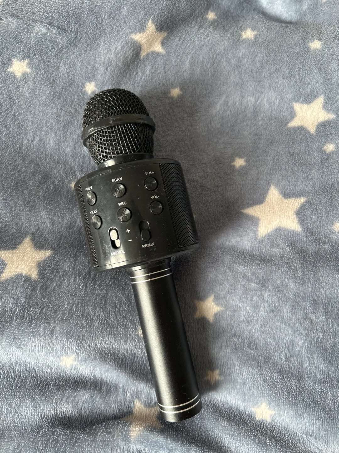 Black Portable Karaoke Microphone Speaker
