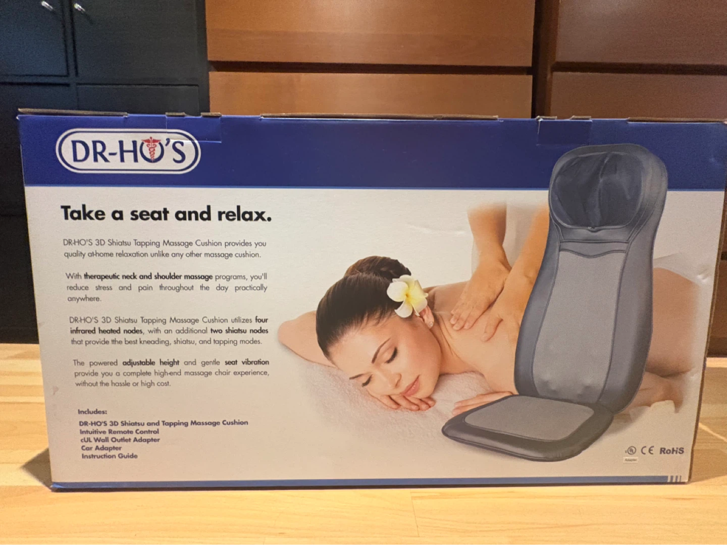 DR-HO'S 3D Shiatsu Tapping Massage Cushion