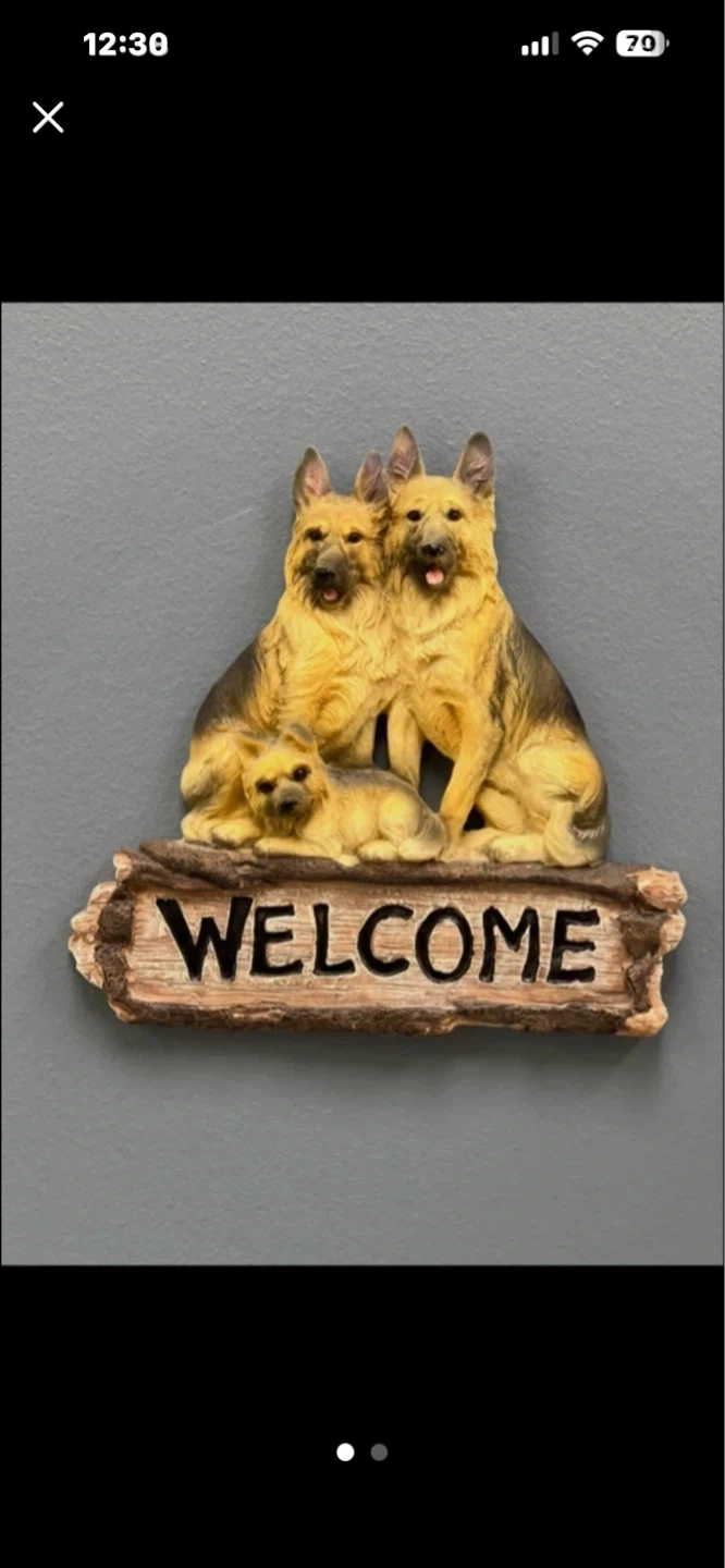 German Shepherd Welcome Sign