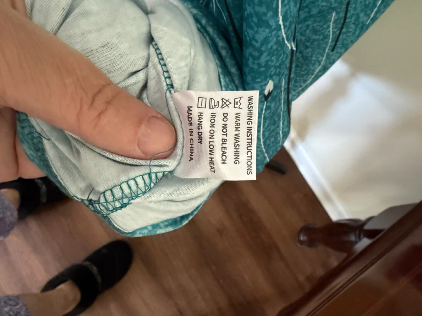 Fantaslook Women's Teal Floral Print 3XL Top - photo 5