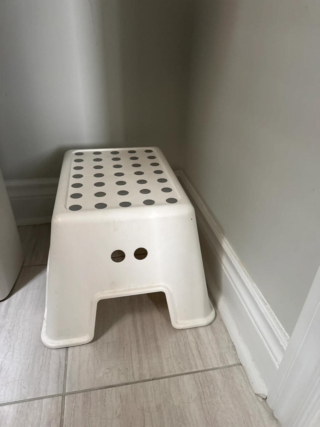 White Step Stool