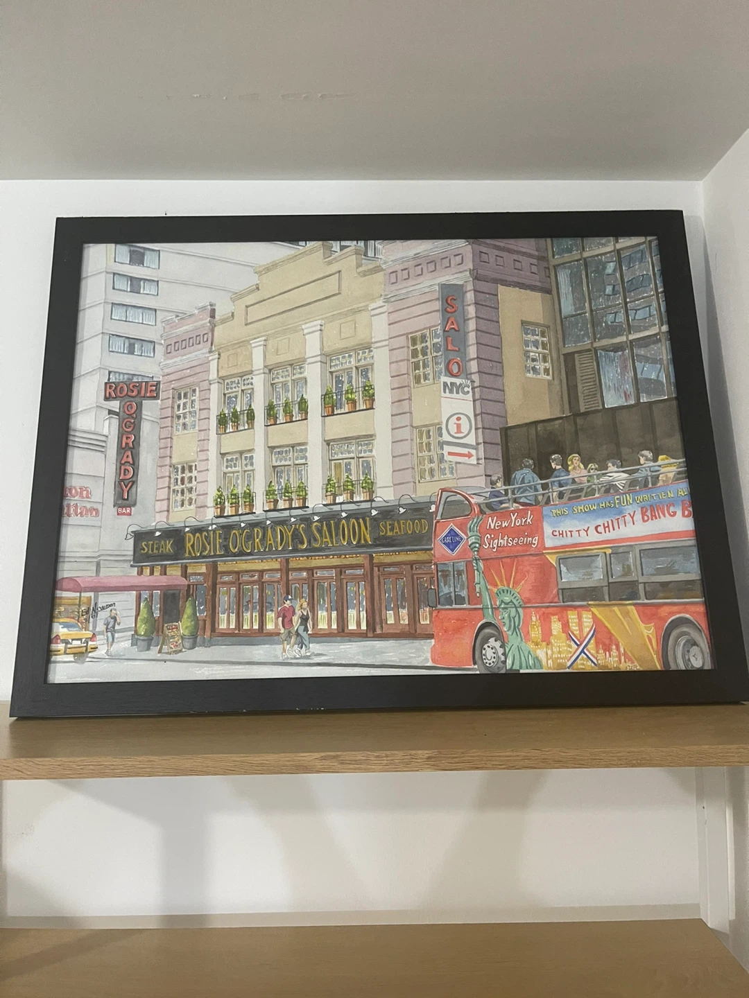 Framed Art Print - Rosie O'Grady's Saloon NYC