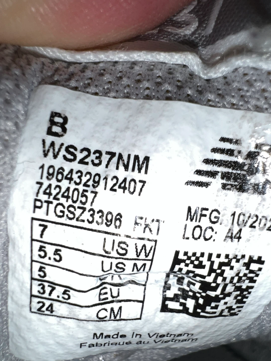New Balance WS237NM Sneakers Grey/White Women's Size 7 - photo 4