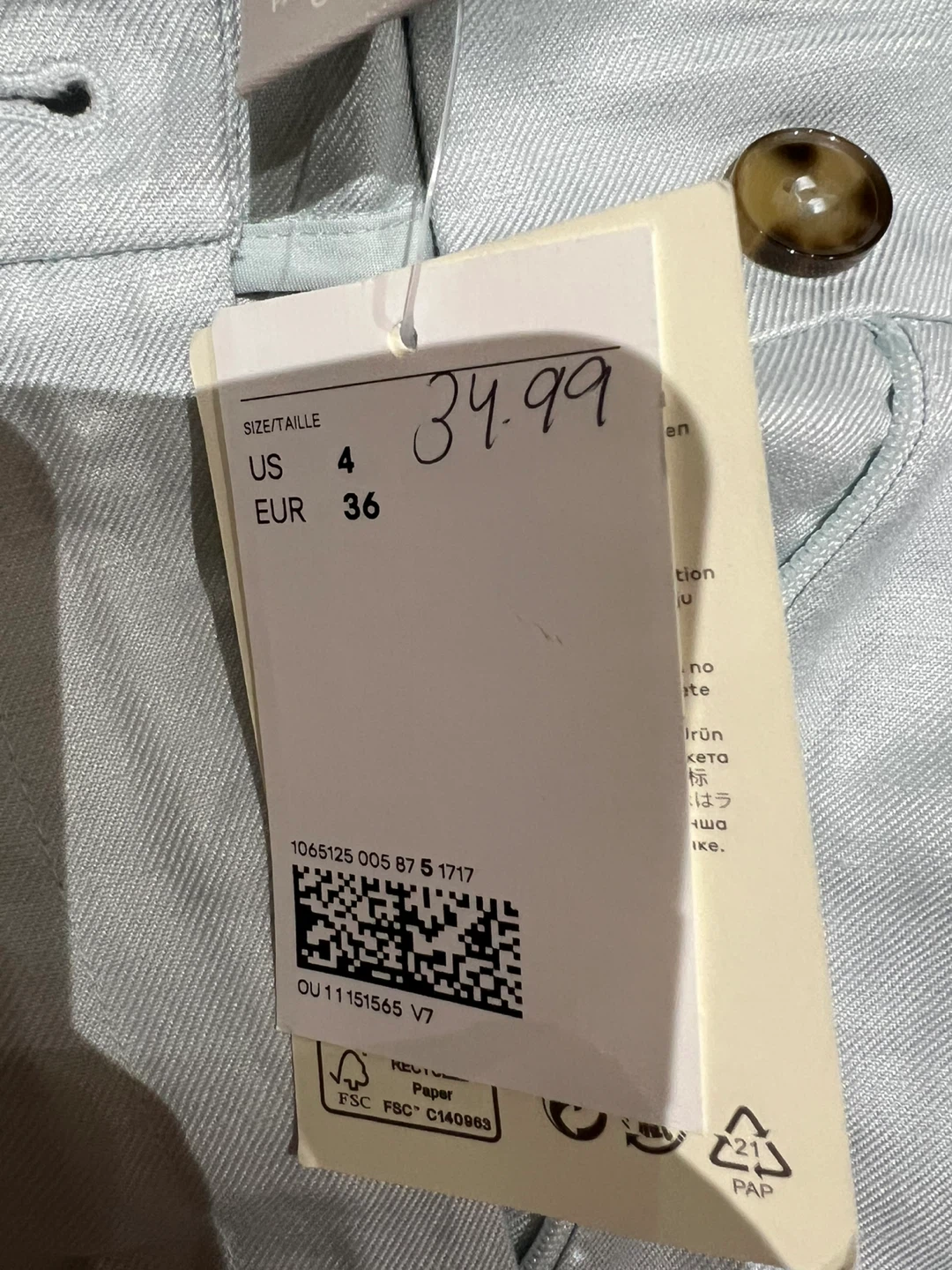 H&M Linen Blend Shorts - photo 2