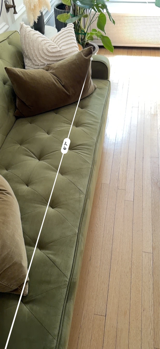 Novogratz Vintage 81.5" Velvet Sleeper Sofa - Green - photo 5