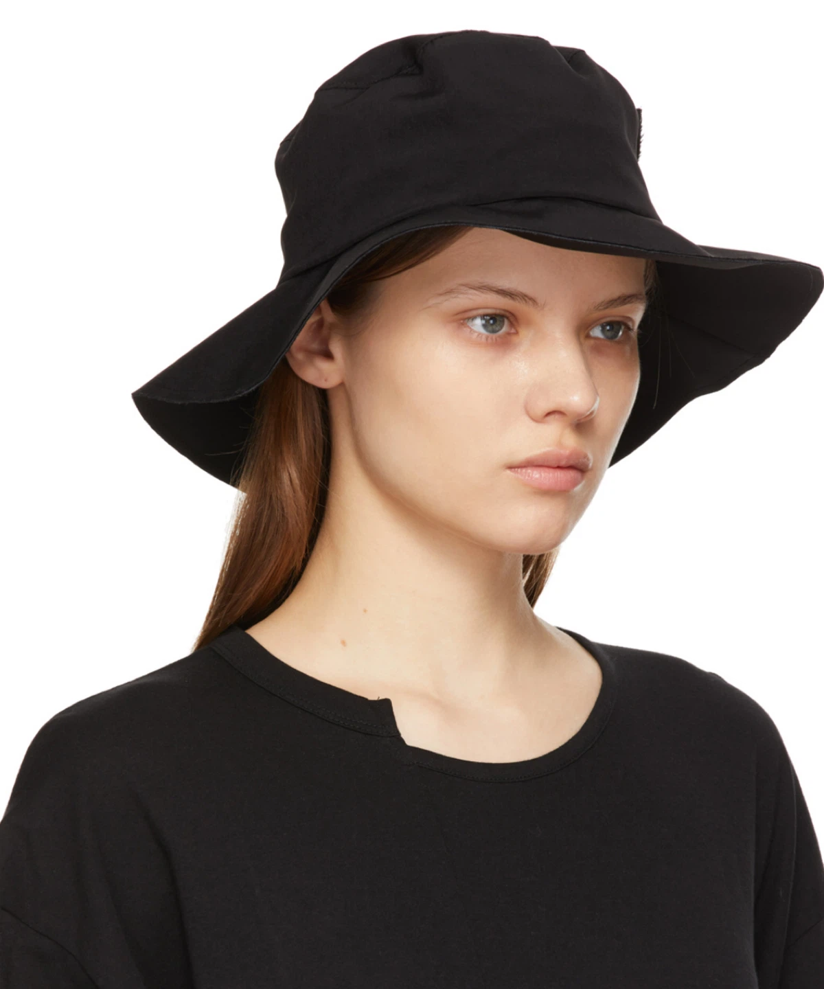 Yohji Yamamoto Y’s Black satin cut bucket hat - photo 2