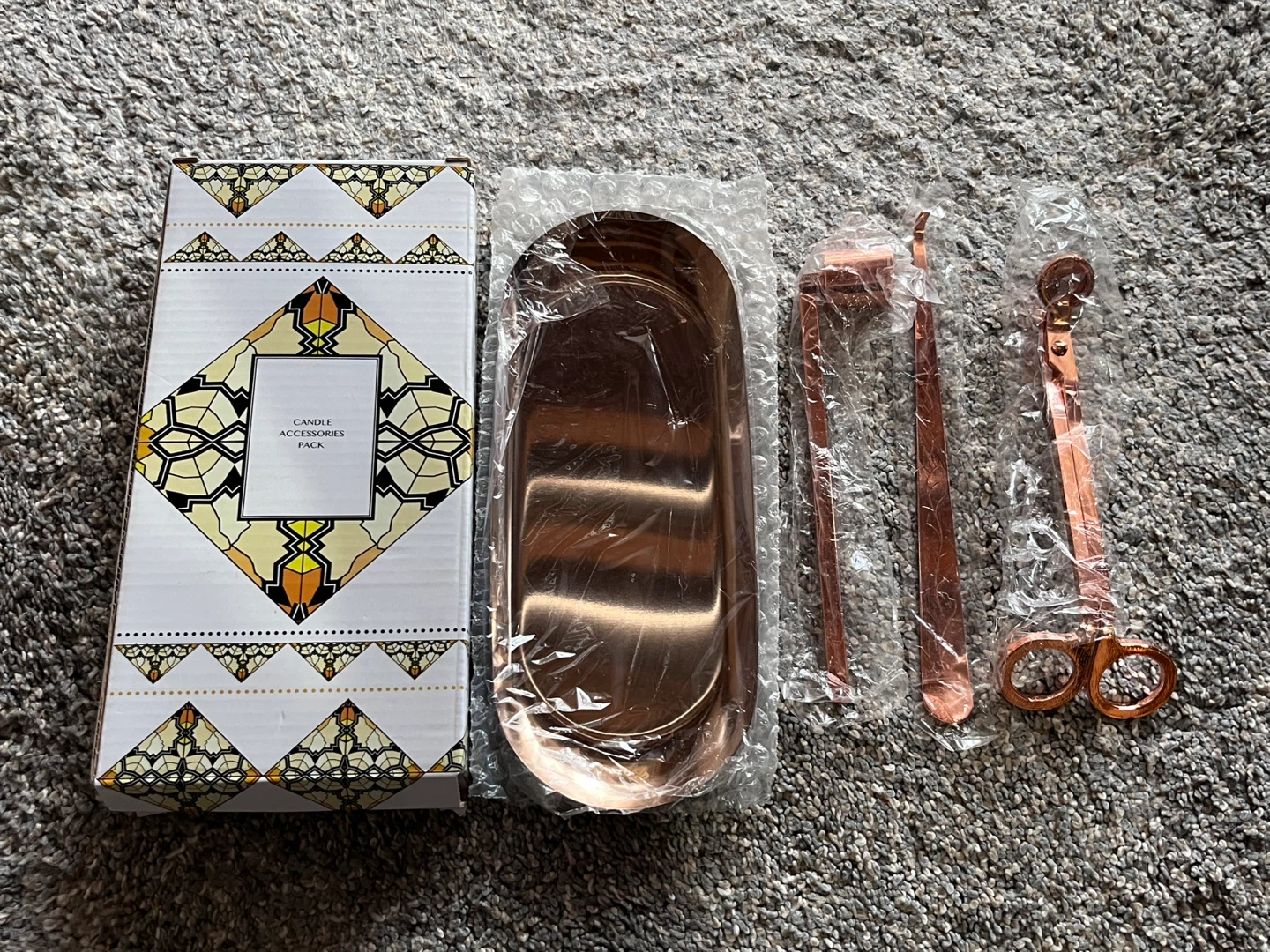 Candle Accessories Set with Tray