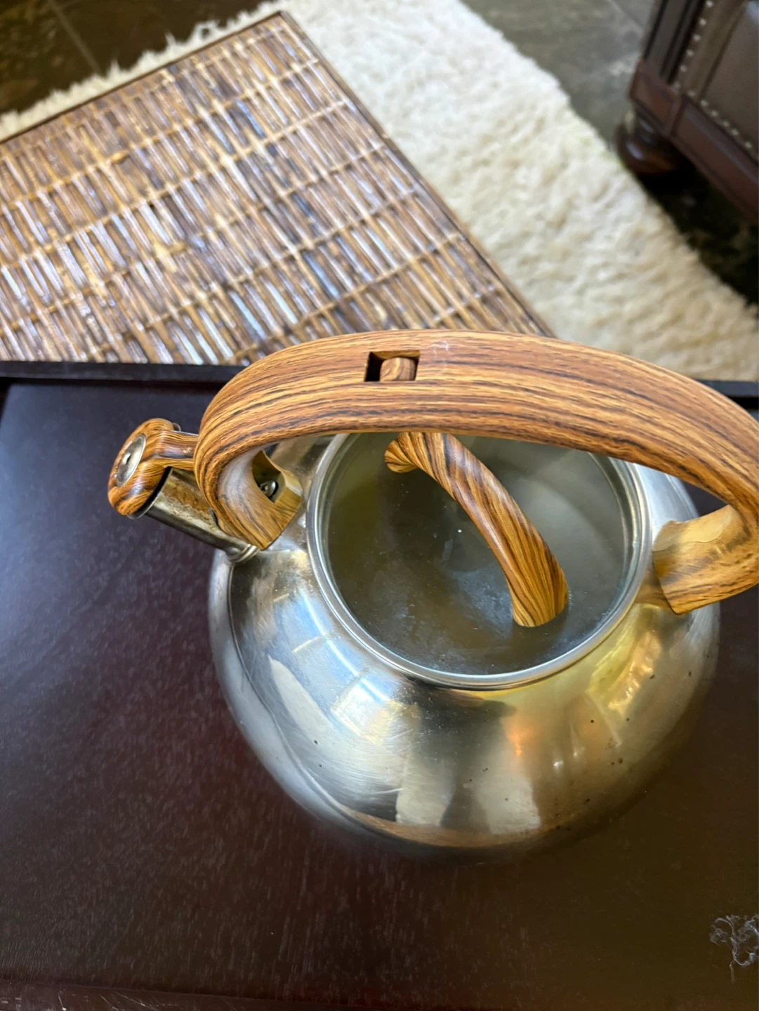 Stainless Steel Kettle with Wooden Handle