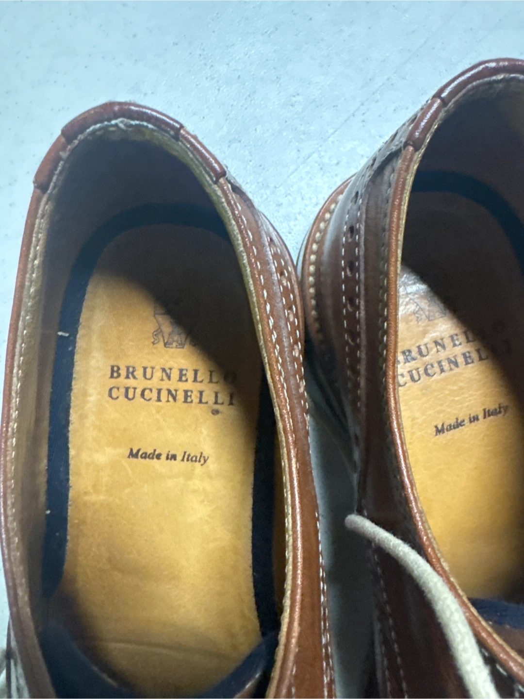 Brunello Cucinelli Leather Wingtip Brogues - photo 2