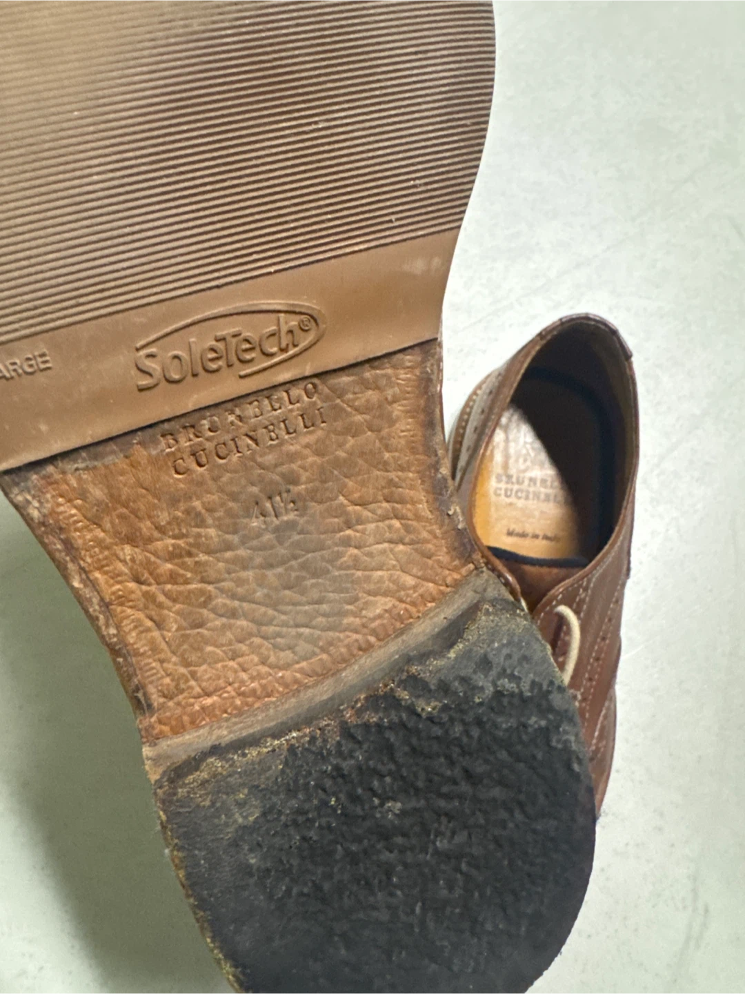 Brunello Cucinelli Leather Wingtip Brogues - photo 3