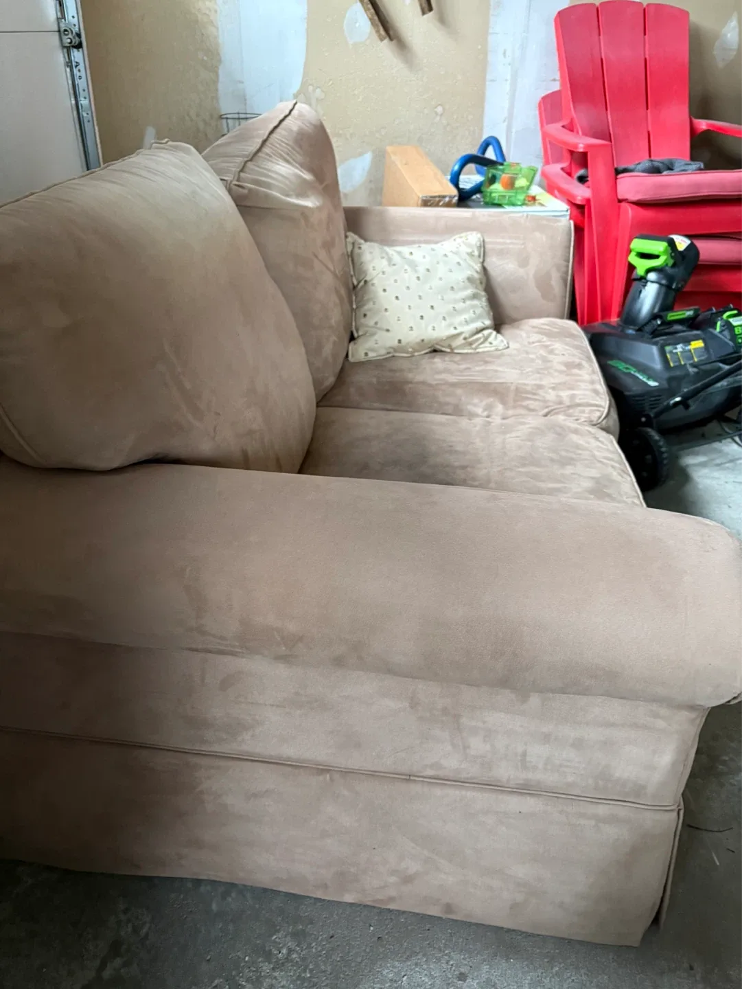 Tan Loveseat Sofa