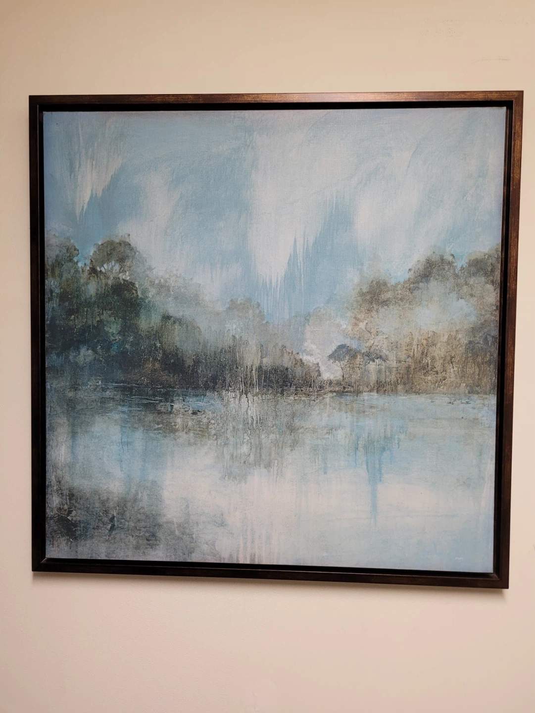 Framed Abstract Landscape Canvas Wall Art