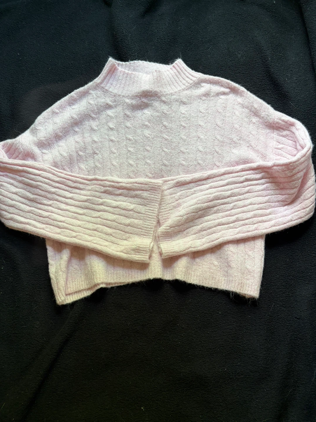 Jessica Simpson Pink Cable Knit Sweater - XS