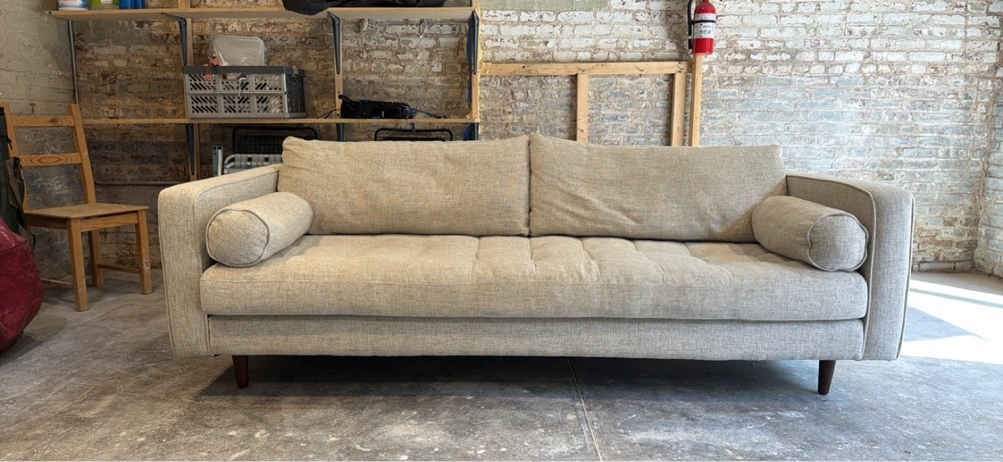 Article Couch: Sven Birch Ivory Collection — Light Gray - photo 2
