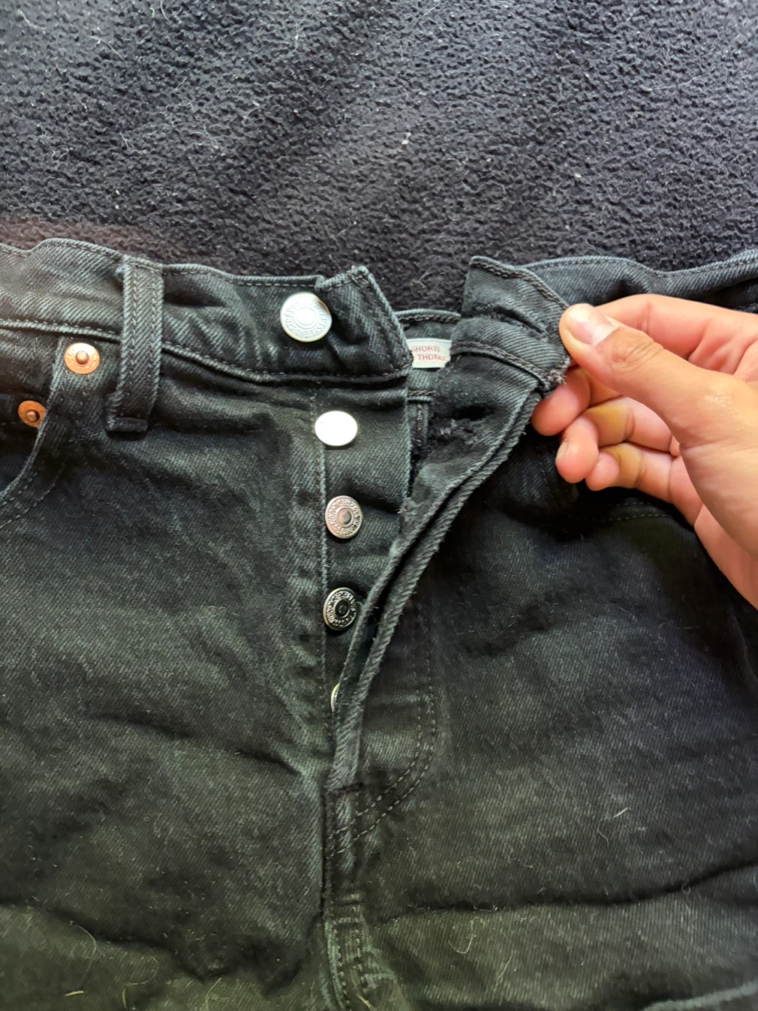 Levi's Ribcage Shorts Size 25 Black - photo 2