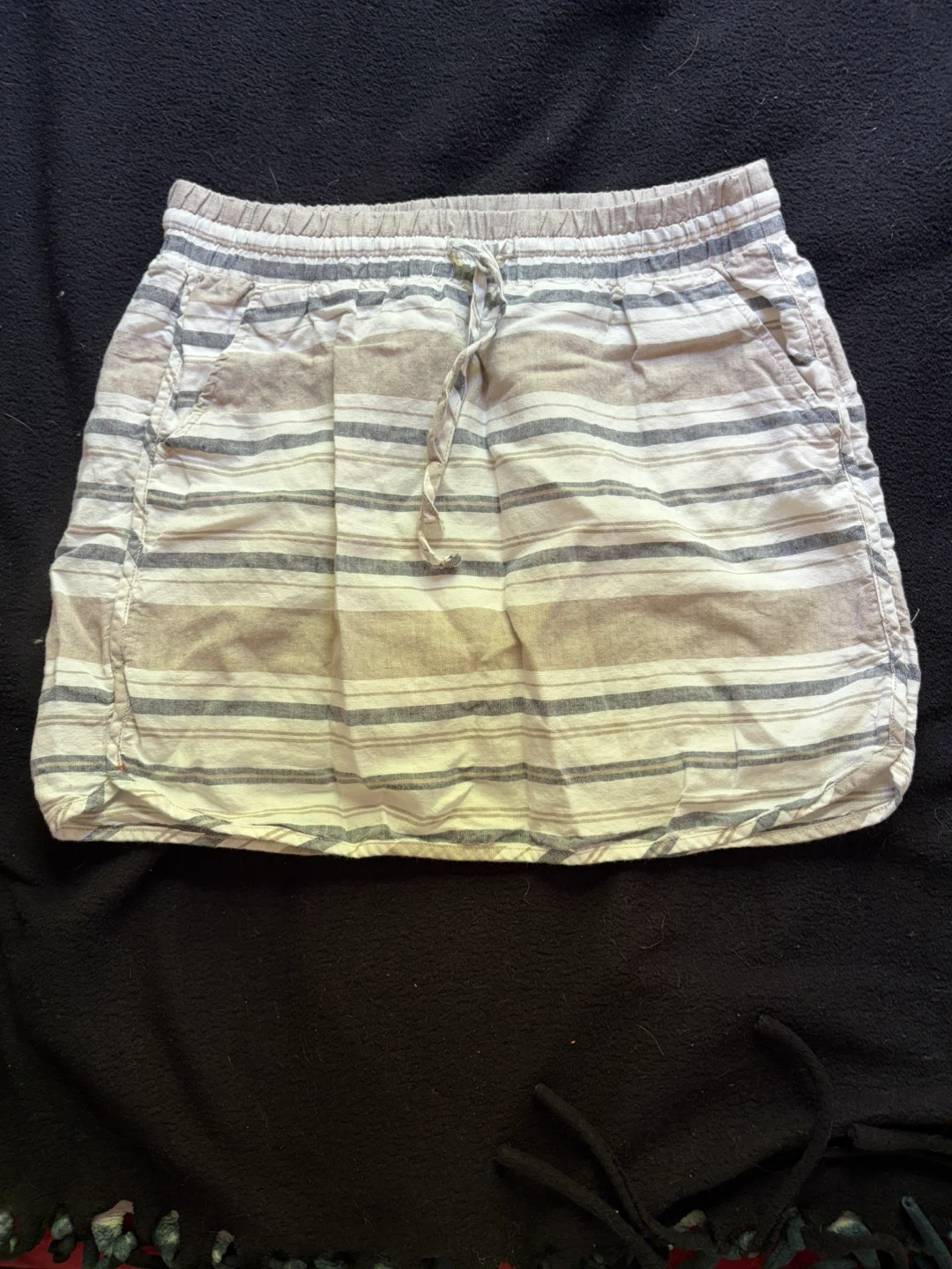 Gap Striped Drawstring Skirt XS